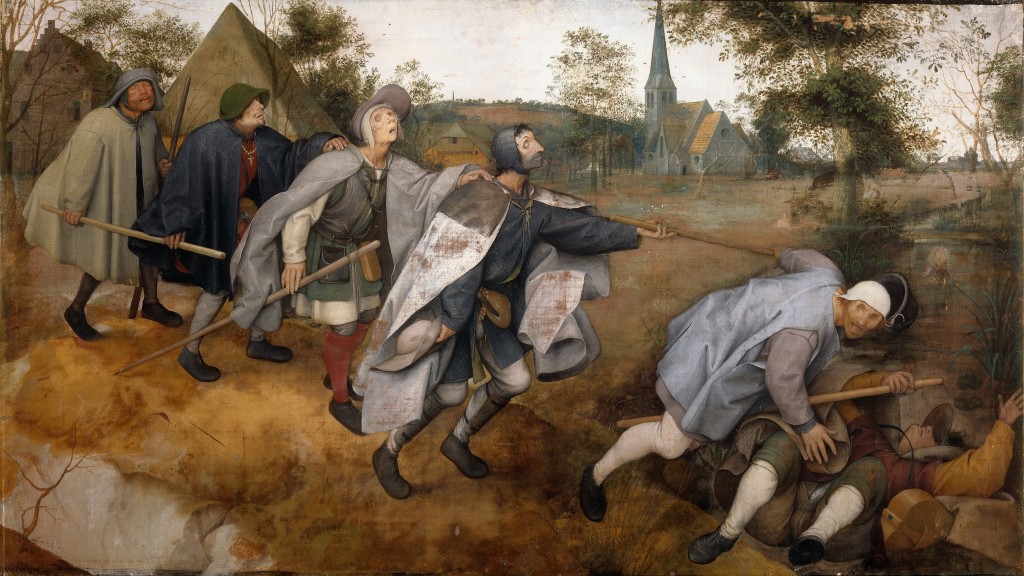 Copie d’après Pieter I Brueghel (1525-1569) La Parabole des aveugles