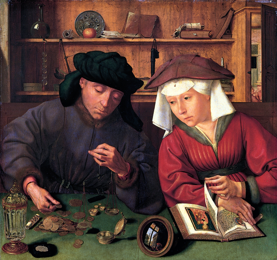 "Le prêteur et sa femme" (1514) par Quentin Metsys - Musée du Louvre (© CC / The Yorck Project)
