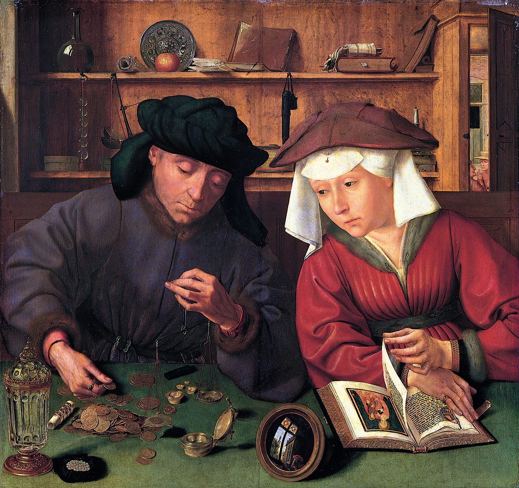 Le prêteur et sa femme par Quentin Metsys (1514)