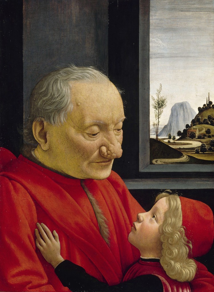 "Portrait d'un vieillard et d'un jeune garçon" Domenico Ghirlandaio (Wikimedia Commons)