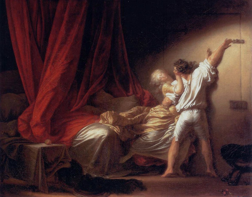 "Le verrou" par J-H Fragonard (CC-PD-Mark / The York Project)